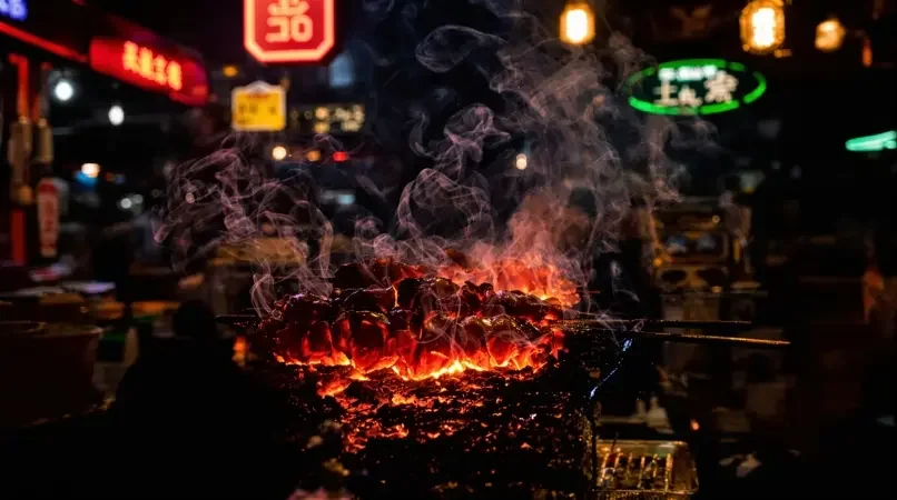街头美食探店 隐藏在小巷的深夜烧烤 - 在线播放